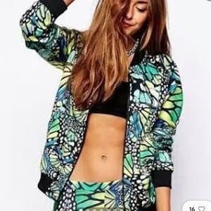 Adidas Butterfly Jacket XS Green Blue